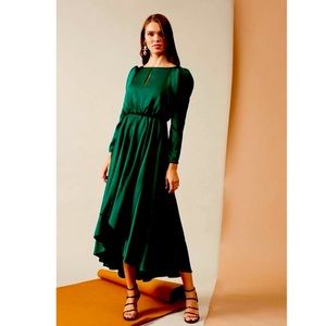 Sachin + Babi “Willah” Dress in Emerald 0 EUC